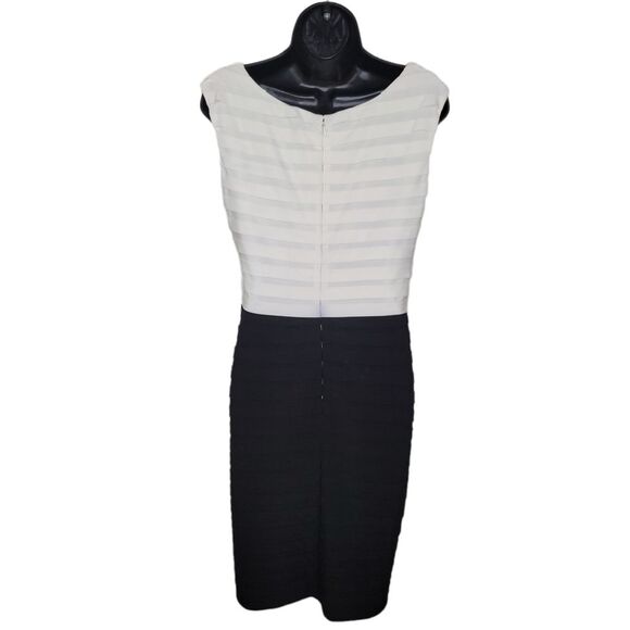 Adrianna Papell black & white classic bandage dress size 10 - Picture 2 of 7
